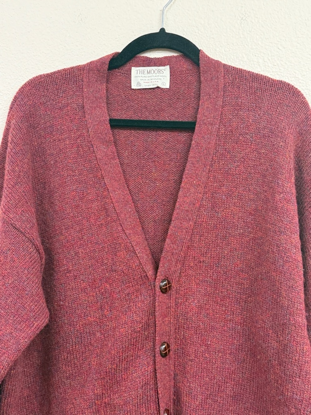 Vintage 100% Wool Cardigan Men’s Size Large - Picture 2 of 8